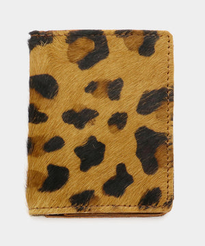 Calf Fur Card Holder Wallet